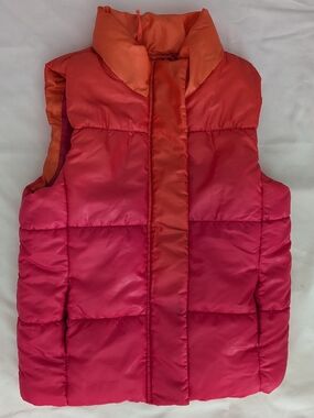 Joe Fresh Pink and Orange Quilted Puffer Vest for Kids